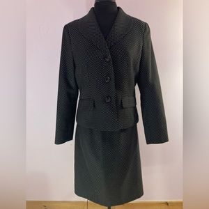 Evan Picone Polkadot Suit Set